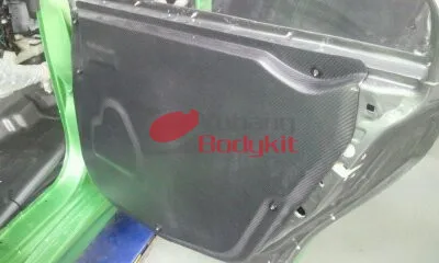 Для углеродного волокна EVOLUTION EVO 7 8 9 внутренняя отделка двери 4 шт. CF автомобильный