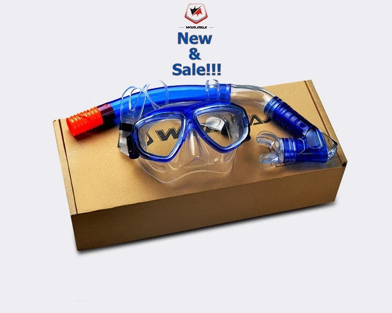 Новый Дайвинг Маска Трубка Очки Установить Анти-Туман Силикона Плавательный