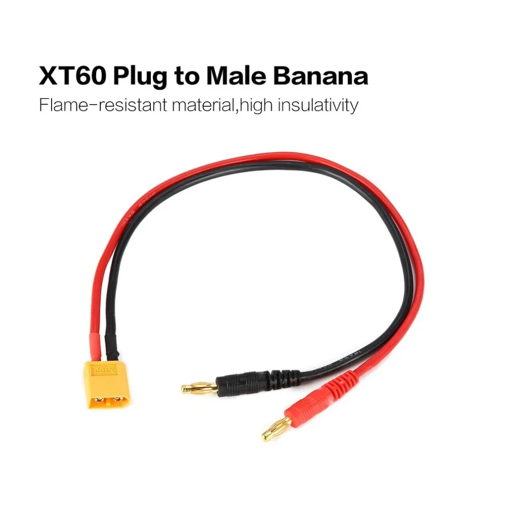 14AWG Мужской Разъем типа &quotбанан&quot к XT60 разъем провод с вилкой Кабельный адаптер