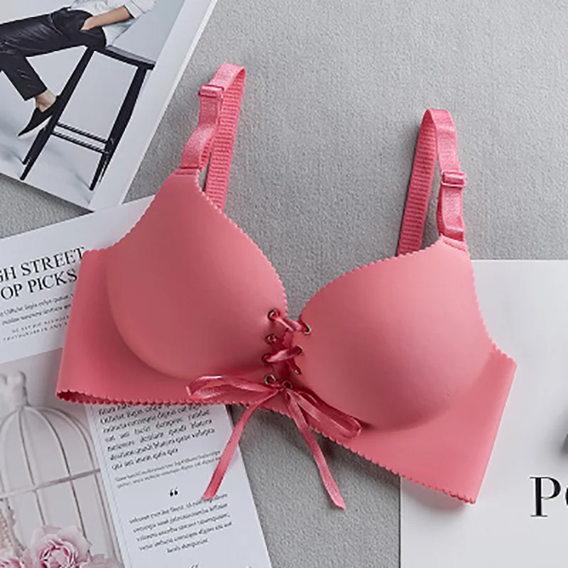 G Соблазнительный бюстгальтер без швов для Для женщин модные Push Up Bra провода свободное белье 3/4 чашкой без косточек хлопок нижнее белье бюстгальтер дропшиппинг - Цвет: G