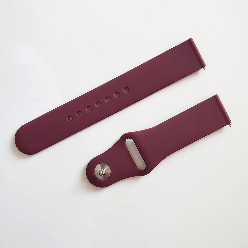 Wine red Ремешок для Garmin Venu Sports силиконовый ремешок для GarminActive S/GarminMove 3 3S роскошного стиля Замена часов браслет ремешок для часов - Цвет ремешка: Wine red