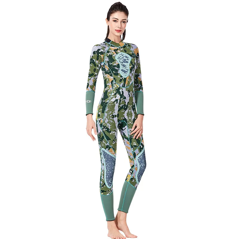 Fanceey 3MM Camouflage Neoprene Wetsuit Scuba Diving Suit Men Thickened Thermal Women Spearfishing Swimming | Спорт и развлечения
