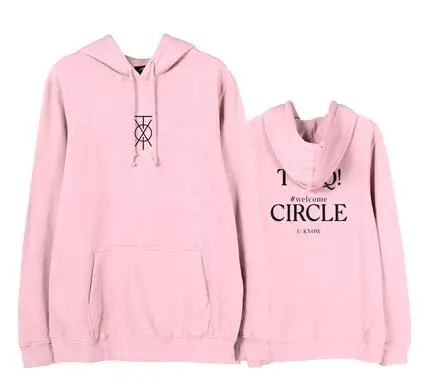 Флисовые/тонкие толстовки для фанатов Kpop tvxq с надписью welcome circle|Женские и