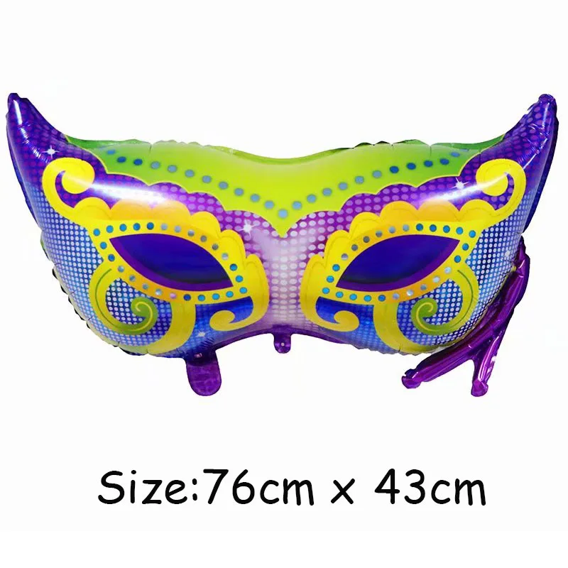 1 pcs Dance Mask Beard Carnival Foil Balloons Giant Helium Quality Party Decoration Kids Toy Gifts Adult Masquerade party ballon | Дом и сад