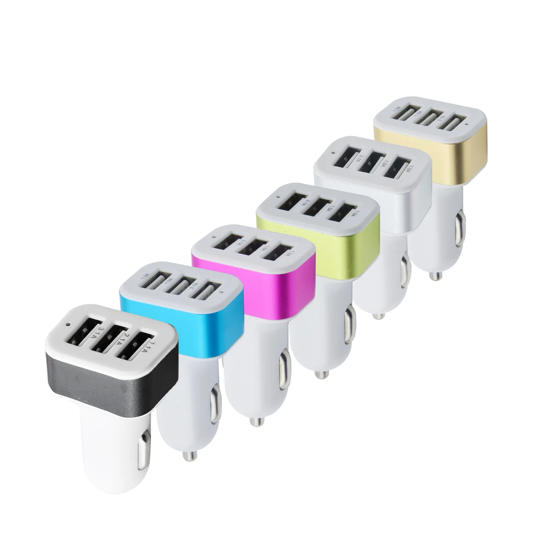 TORTOYO универсальный Смарт 5 В 3.1A Multi USB 3 Порты автомобиля Зарядное устройство для
