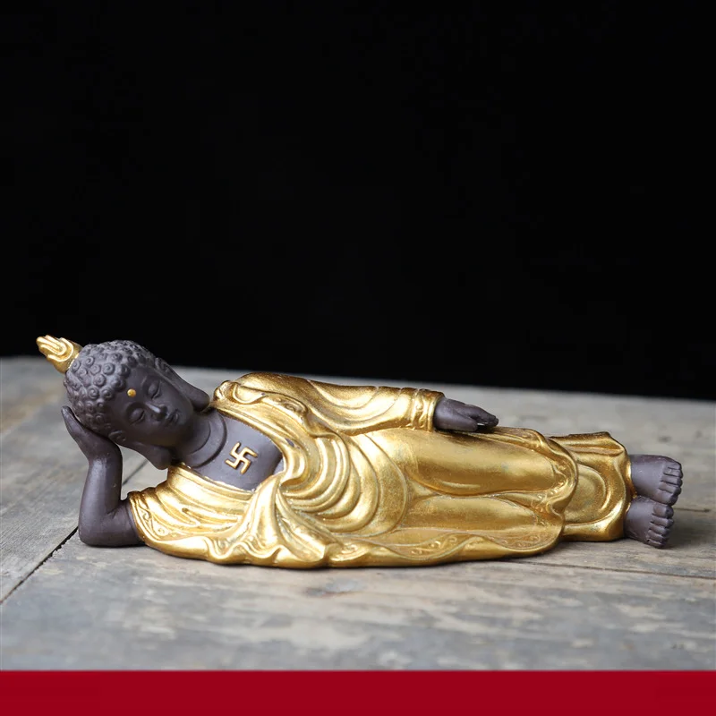 Мини статуя Будды для сна Индийская Йога мандала скульптуры керамические