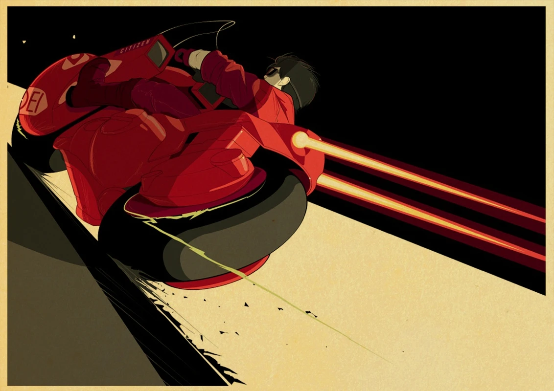 Винтажный постер Akira Anima домашний Настенный декор из крафт-бумаги настенная