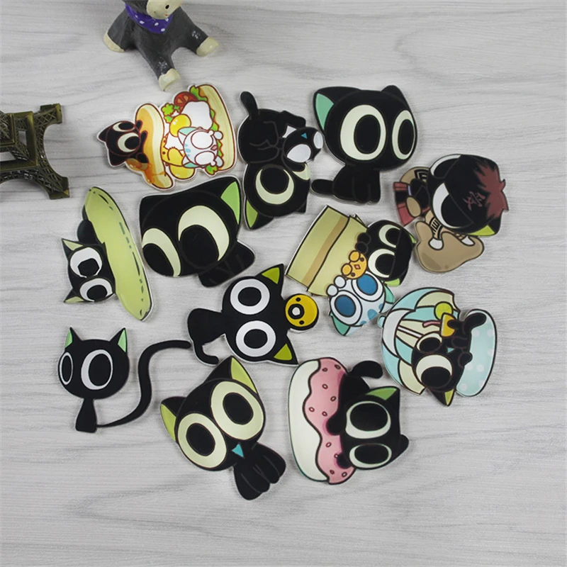 Кот значок 1 шт. значки одежда КОНТАКТЫ творческий Декор брошь рюкзак иконы акрил