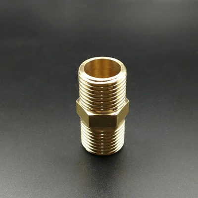 1/2&quot Inch BSP Male Length 40mm Connection Hex Brass Pipe Adapter Coupler Reducer Connector For Fuel Gas Water | Обустройство дома