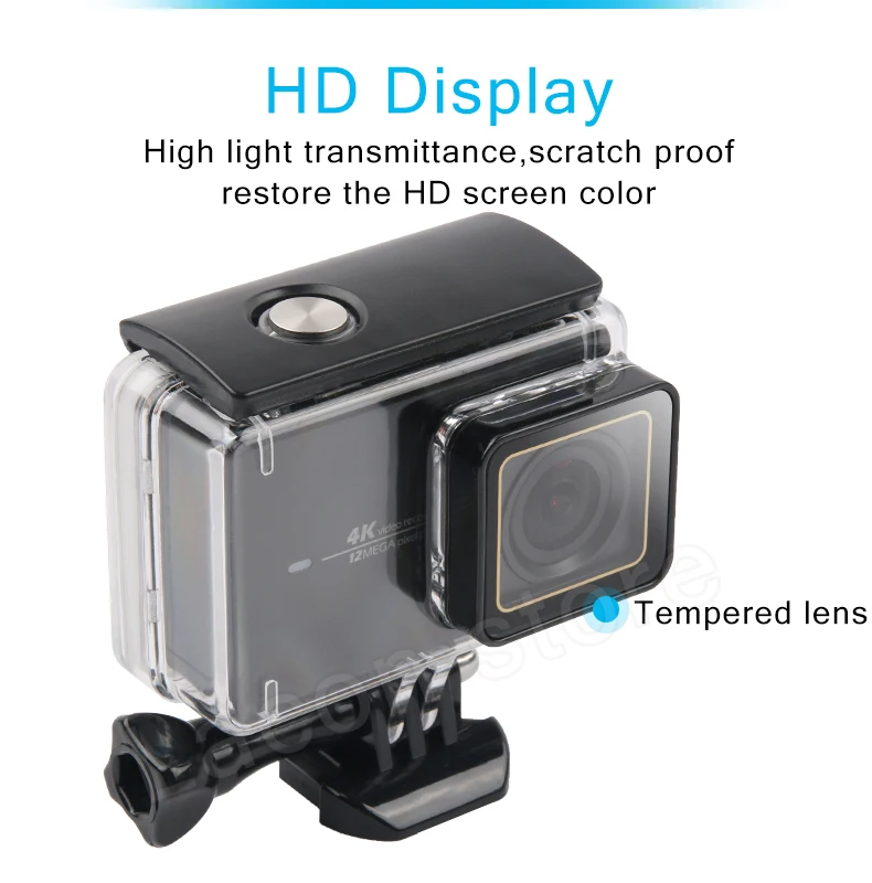 Подводный 35 м Сенсорный Водонепроницаемый защитный чехол для Xiaomi Yi 2 4k Action camera