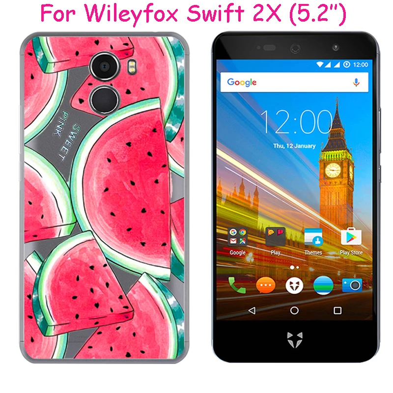 For Wileyfox Swift 2X Case Cartoon Mandala Painting Soft Silicone Phone Back Protective cover Coque Fundas |