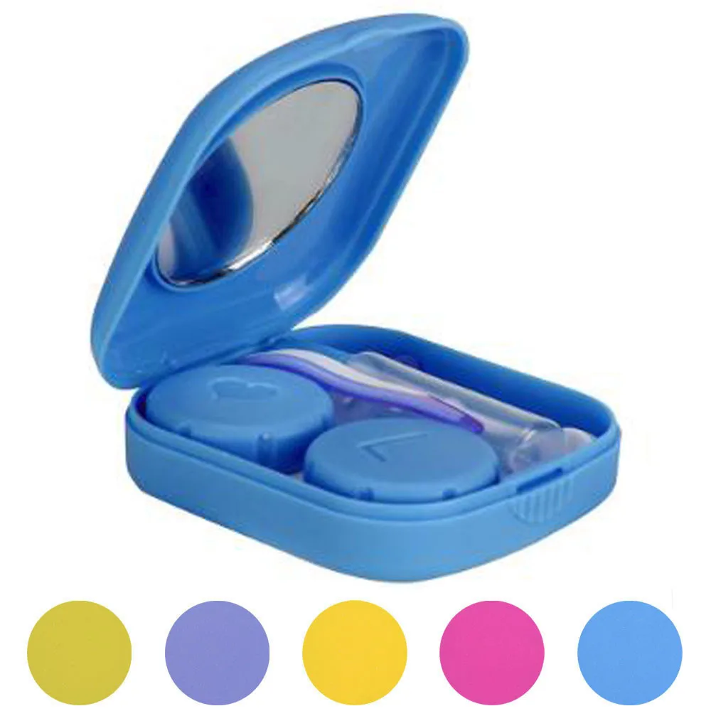 Cover Travel New Cute Mini Contact Lens Easy Carry Case Travel Kit Kit Easy Carry Lenses Protector Container