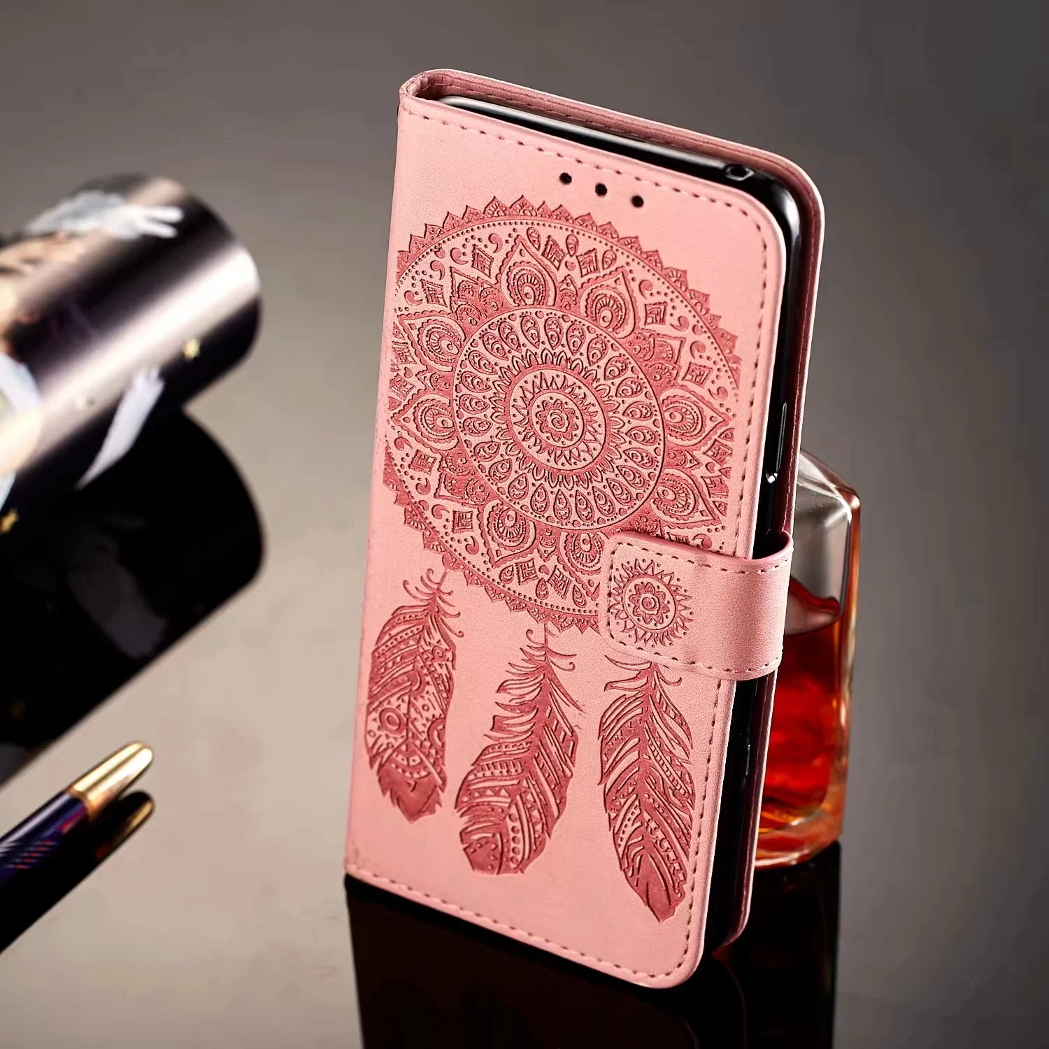 4 3D рельефный кожаный чехол для Samsung Galaxy S5 S6 S7 край S8 S9 плюс A8 J3 J5 J7 ЕС G530 J2P кошелек для карт из искусственной кожи - Цвет: 4
