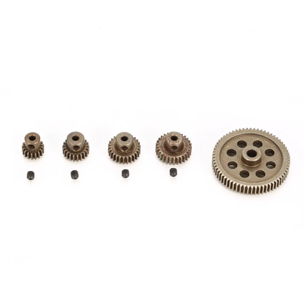 5pcs Metal Diff Differential Main Gear 5MM 64T Motor Pinion Gears 3.17MM 17T 21T 26T 29T for Hsp Redca Traxxas 11164 RC Car Toy | Игрушки и