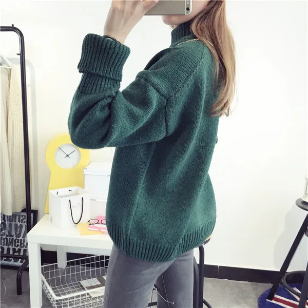 Специальная распродажа женский зимний свитер с высоким воротником сезон 2019