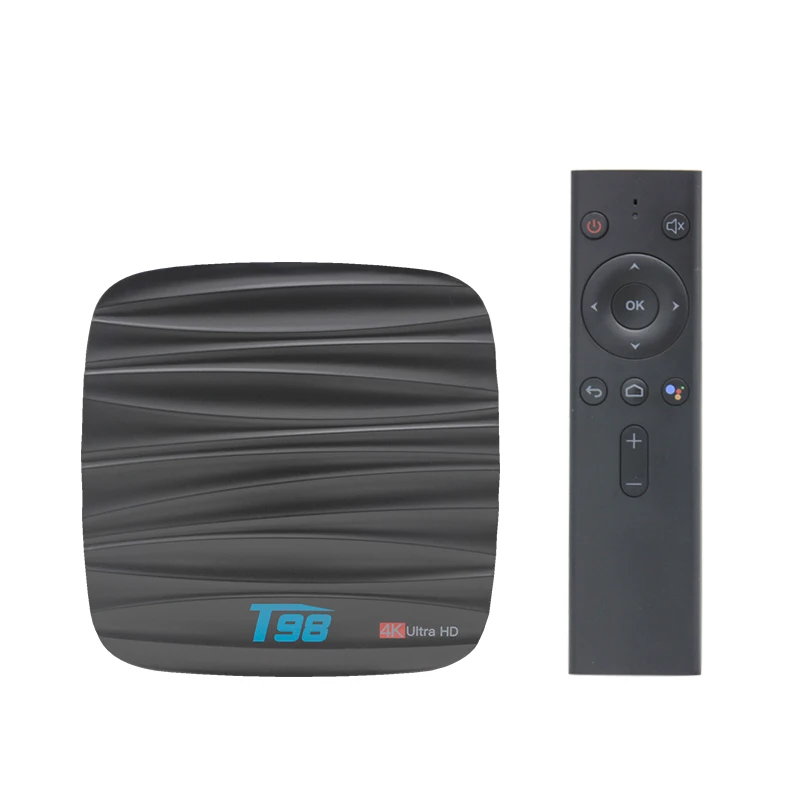T98 Мини ТВ приставка Android9.0 RK3328 4 Гб+ 32 ГБ 2,4G wifi 4K 6K 1080P медиаплеер Bluetooth Смарт ТВ приставка 4G SIM карта T98 телеприставка
