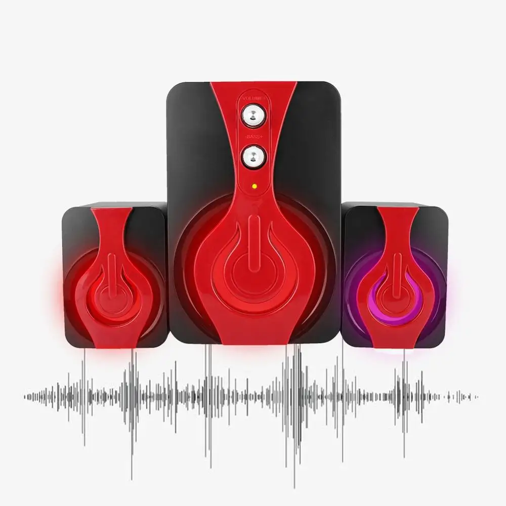 Компьютерный динамик RGB светильник 3,5 мм разъем USB проводной динамик с высокой точностью без потерь Музыкальный сабвуфер мультимедийный динамик