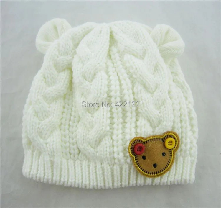 

Winter ear protector knitted hats for boy/girl/kits hats,infants caps beanine chilldren-Dot turtleneck 1pcs/lots MC02