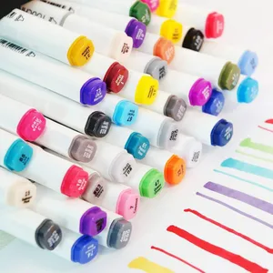 Маркеры TOUCHFIVE на спиртовой основе, двусторонние, 168 цветов, товары для рукоделия