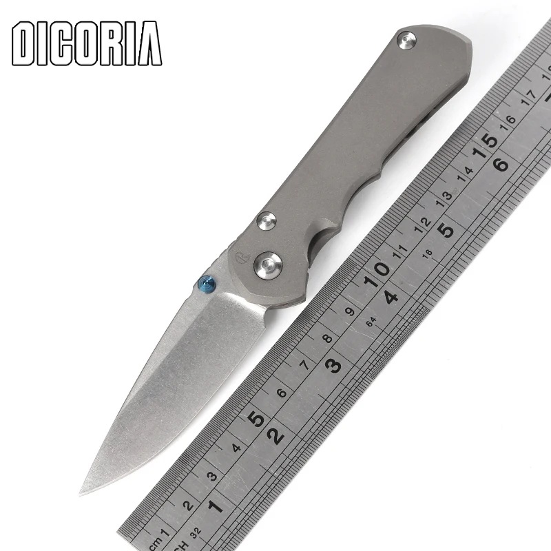 DICORIA Малый Inkosi Титан ручка D2 лезвие складной Ножи Отдых Охота Открытый передач
