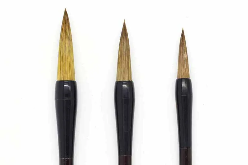 3 шт./компл. китайский японская каллиграфия Кисточки ручка коричневый 31a|set