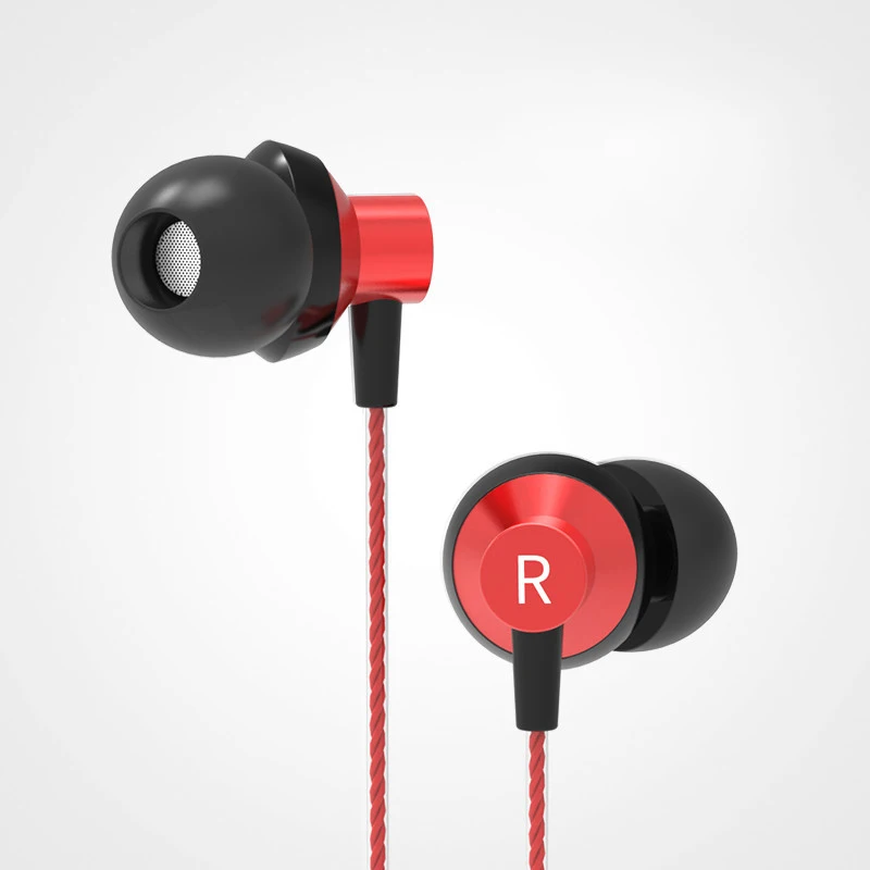 Наушники-вкладыши стерео шумоподавление HIFI бас гарнитура с микрофоном для