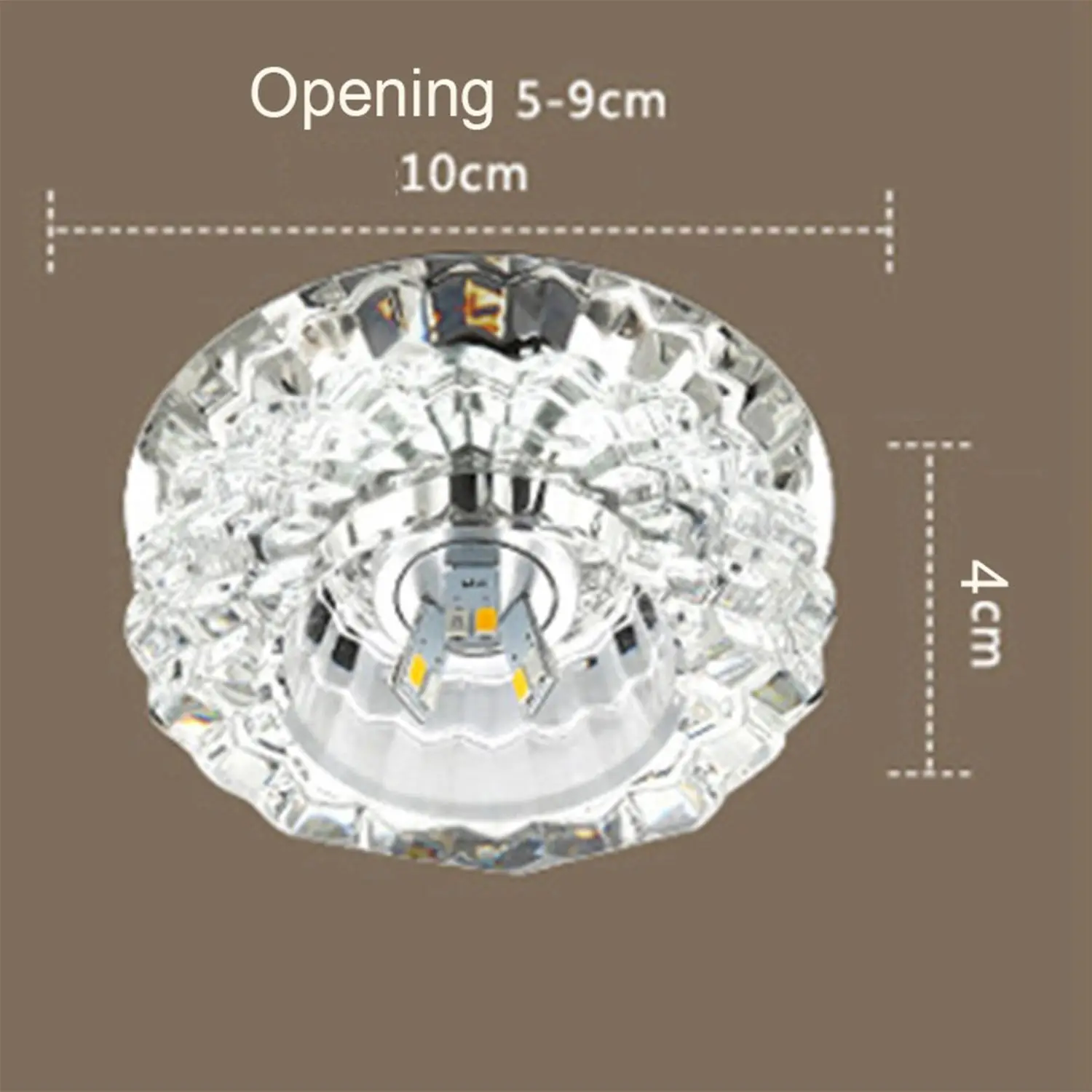 GTBL 3W 5W потолочная светодиодная лампа для коридора и гостиной с кристальным освещением Luces Front techo Balcony.