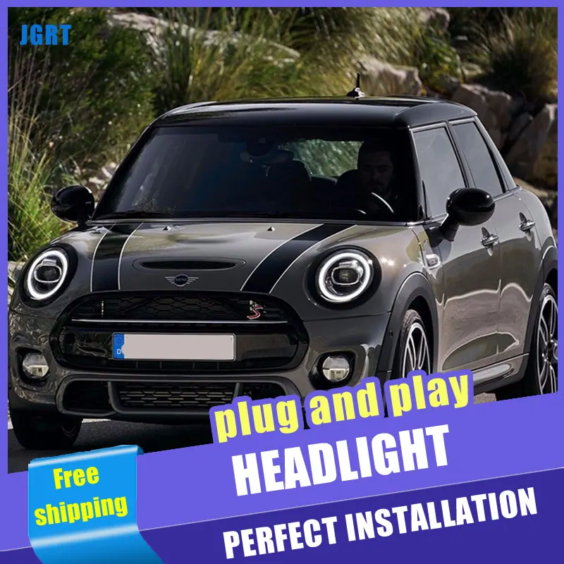 2 шт. автомобиль Стиль светодиодный фары для BMW MINI 2014-2019 MIMI налобный фонарь DRL