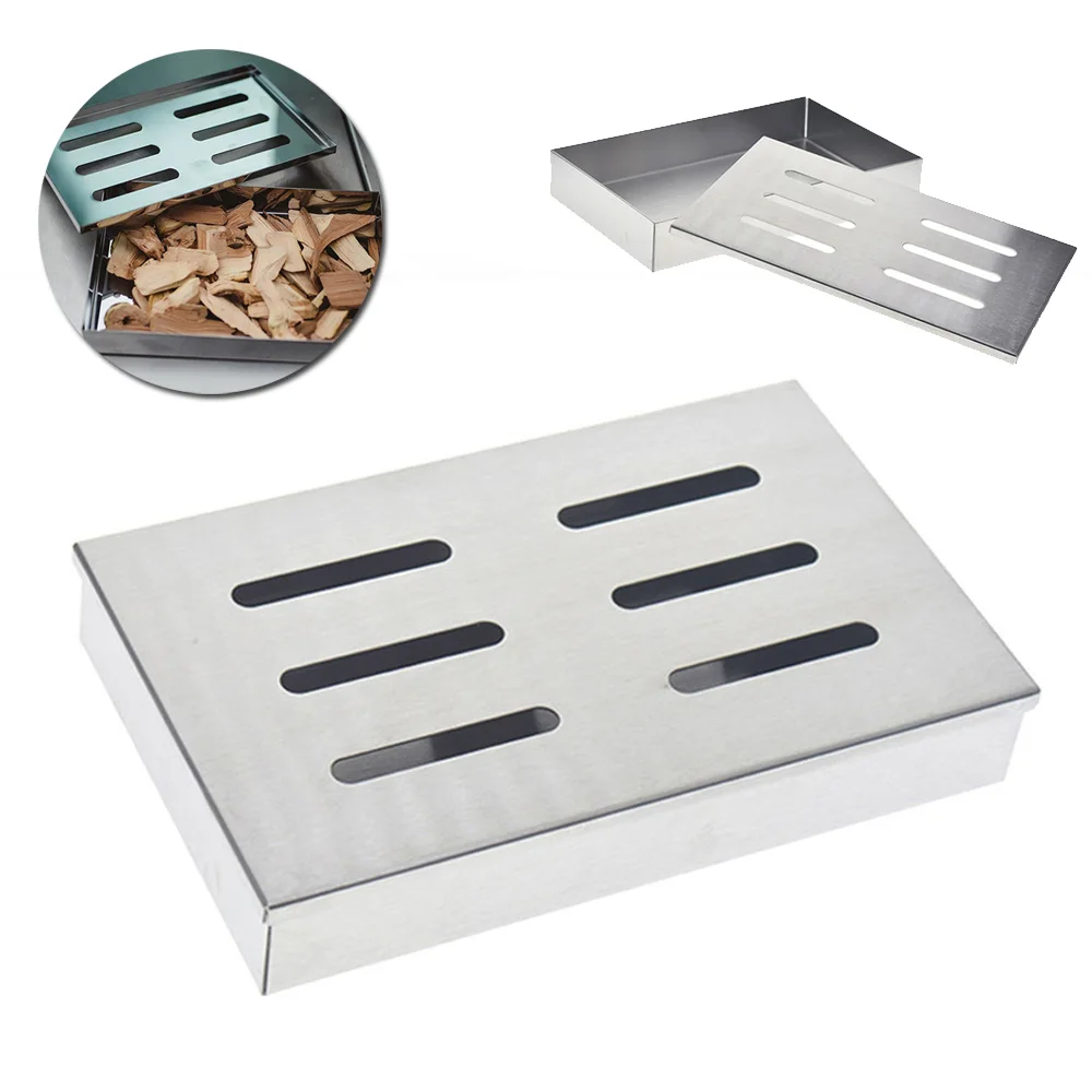 Гриль для холодного курильщика коробка курения деревянные чипы портативные