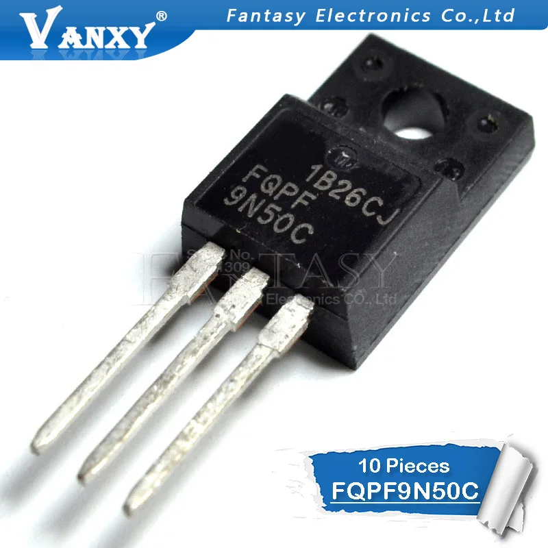 10 шт. FQPF9N50C TO-220F 9N50C 9N50 TO220F FQPF9N50 MOS полевой транзистор