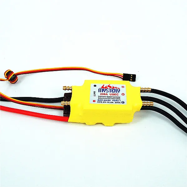2 7S Lipo 200A ESC 5 V/5A UBEC Бесщеточный Регулятор скорости для RC лодки UBEC200A/S с охладителем