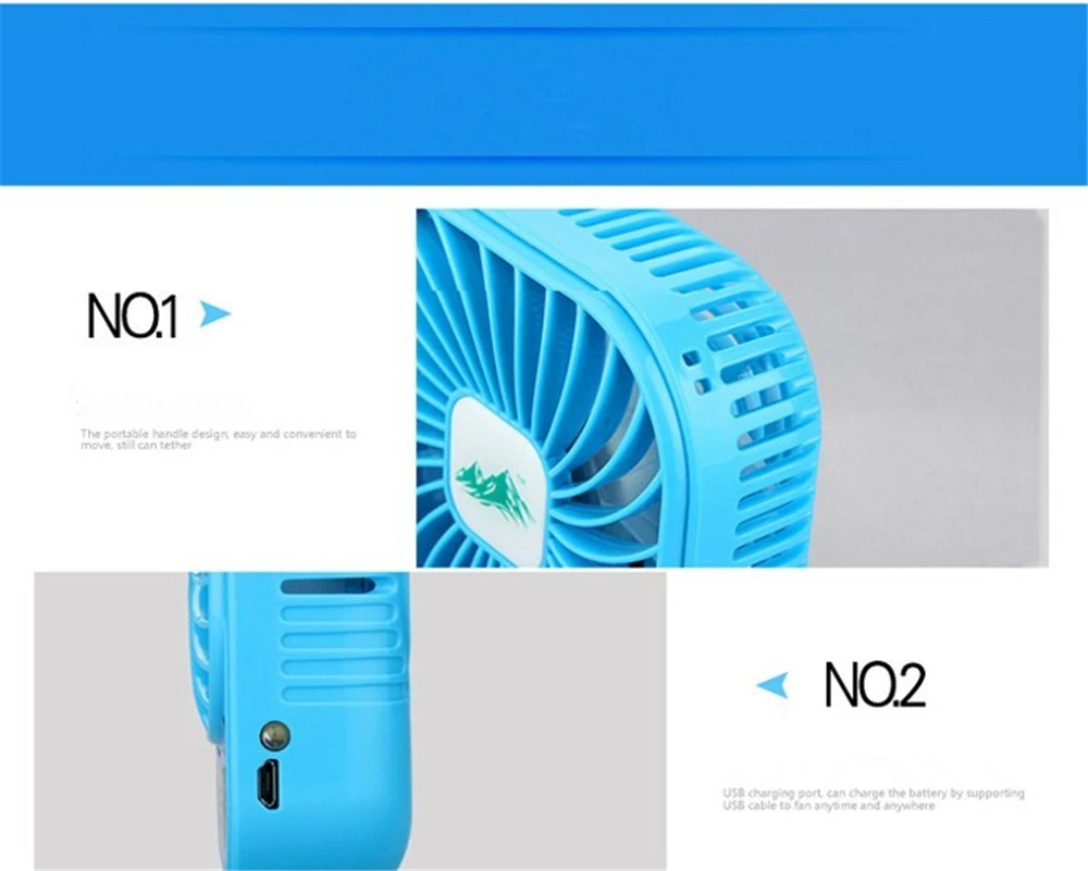 Многофункциональный портативный usb вентилятор 3 скорости с светодиодный фонарик