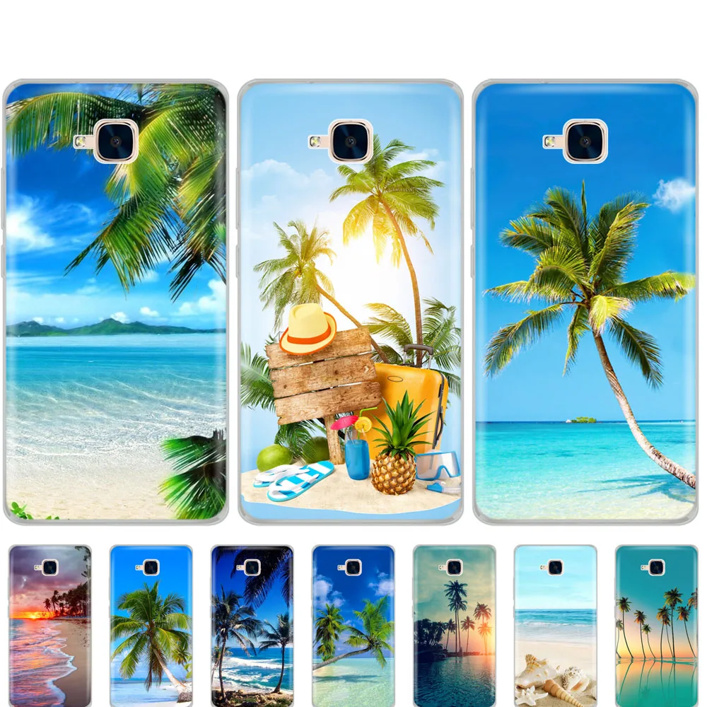 Силиконовый чехол для Huawei Honor 5C русская версия без отверстия отпечатков пальцев