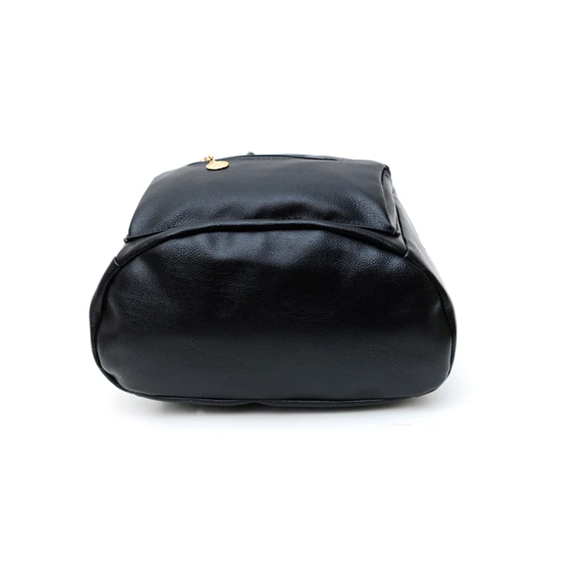 Винтажная черная сумка на шнурке с ремнем из искусственной кожи Сумка клапаном