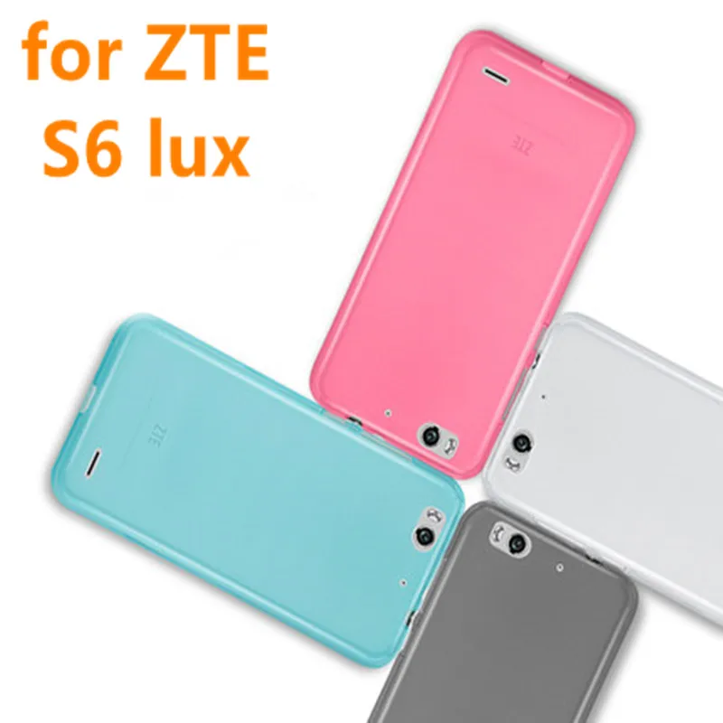 Для ZTE Blade S6 lux Case Матовый Резина Щит люкс Q7 5.5 дюймов Обложка ТПУ Прозрачный Мягкий