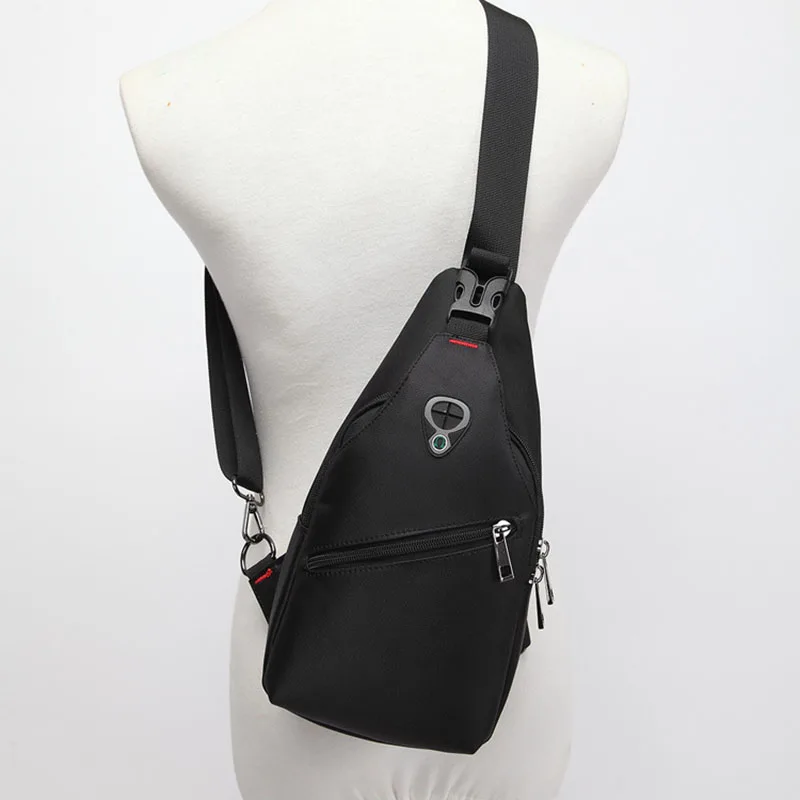 Повседневная мужская нагрудная сумка рюкзак в Оксфордском стиле сумки через