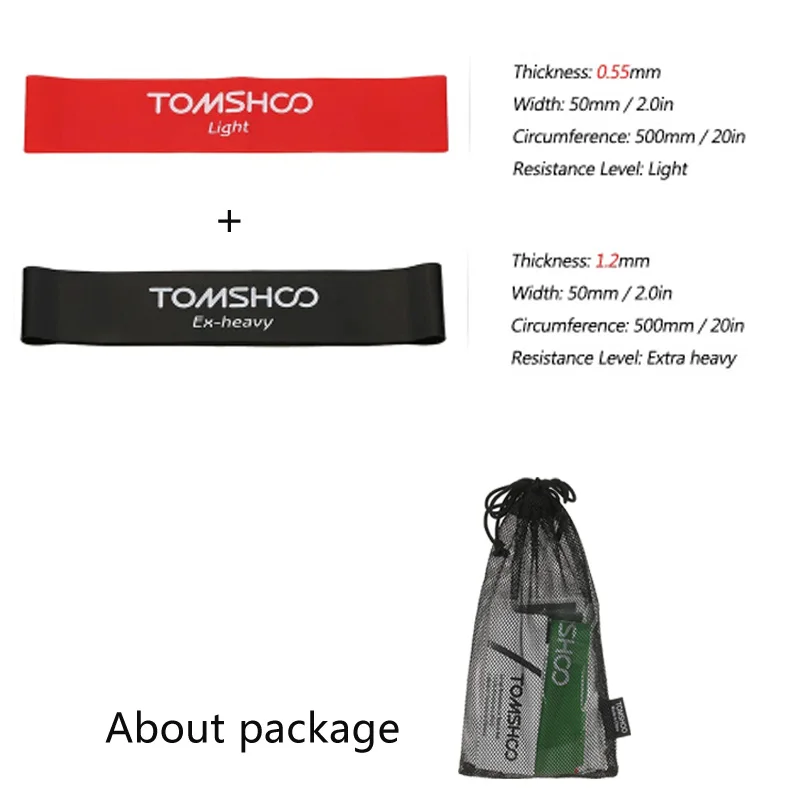 group 4 TOMSHOO Фитнес резиновые ленты эластичные Эспандеры Йога тренировки экспандер тренировки петля латексные тренажеры - Цвет: group 4