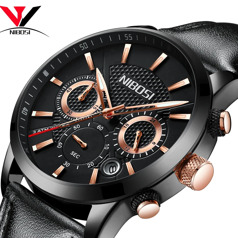 NIBOSI Watch Men Fashion Sport Quartz Clock Mens Watches Brand Luxury Full Steel Business Waterproof Relogio Masculino | Наручные часы