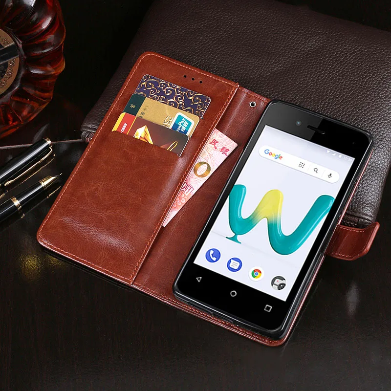 Роскошный кожаный флип чехол для Wiko Sunny 3 Mini задняя крышка защитный телефона Coque
