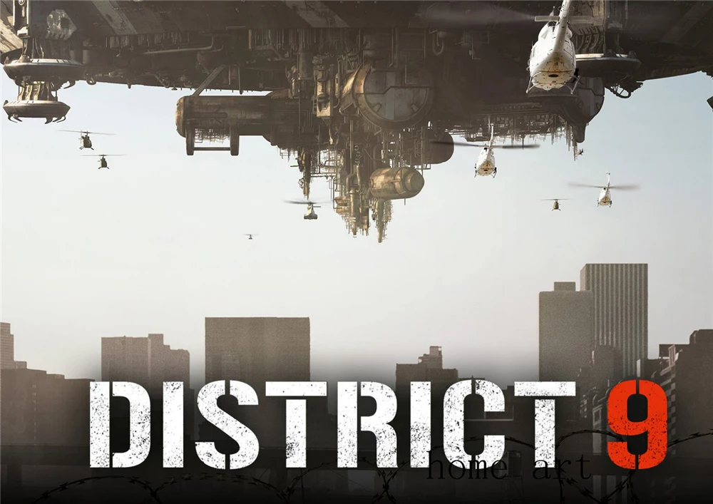 Плакат DISTRICT 9 четкое изображение настенные наклейки украшение для дома хорошее