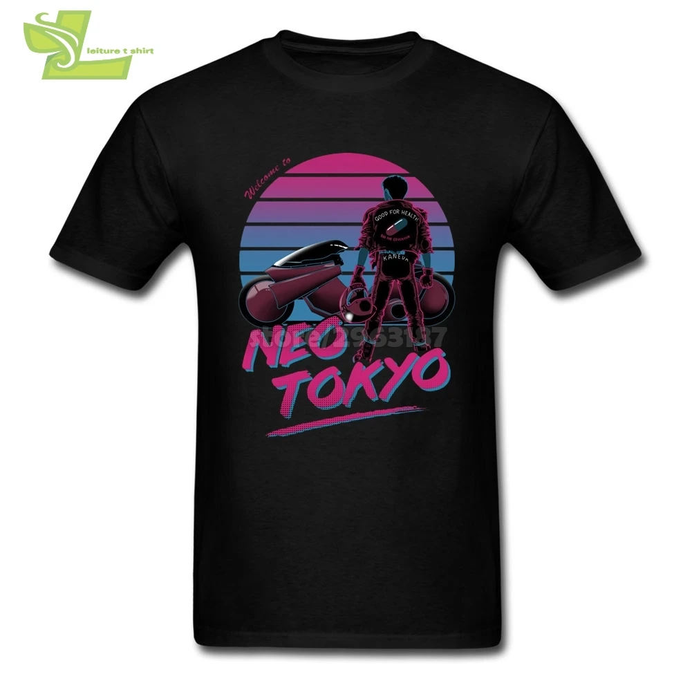 Добро пожаловать в Нео Токио Акира футболки человек 100% хлопок короткий рукав