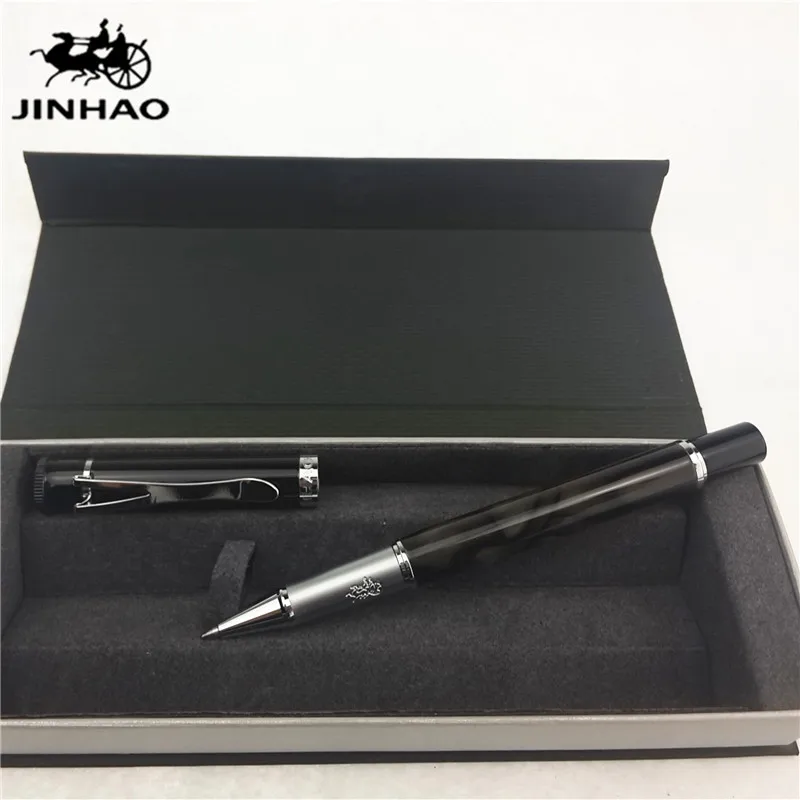 1 шт./лот JINHAO Y3 Ручка роллер серая ручка серебряный зажим Kawaii Caneta Материал Эсколар