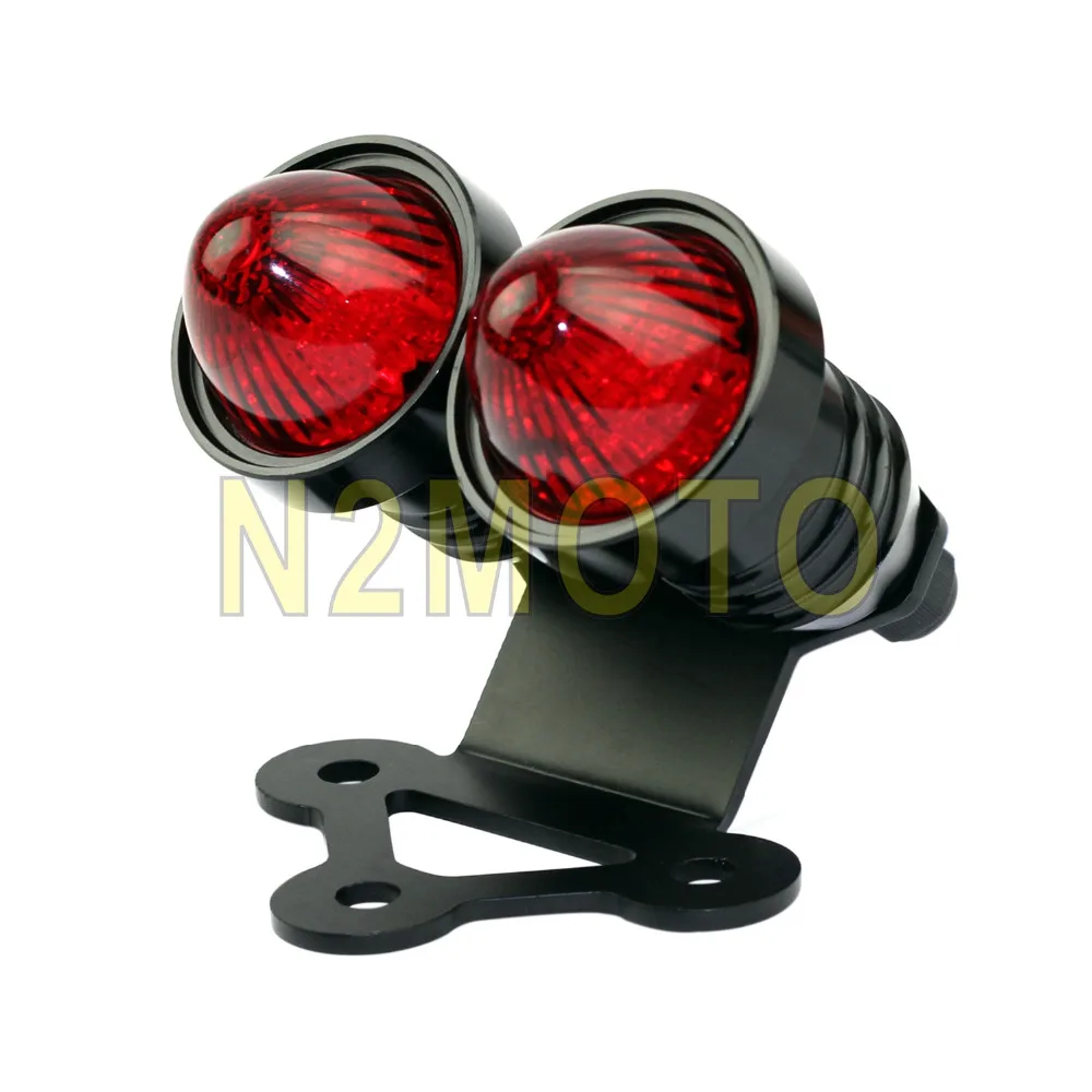 CNC алюминиевые задние габаритные фонари мотоцикла светодиодные красные