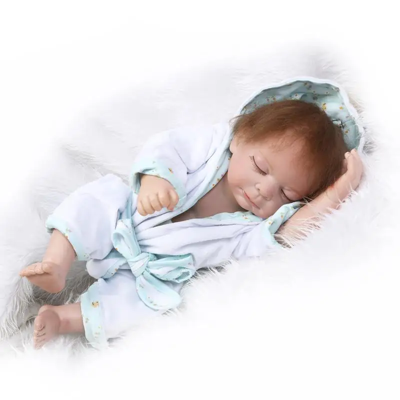 50 см реалистичные куклы новорожденных детские игрушки силиконовые мальчик и
