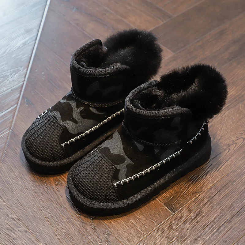2018 новая зимняя детская обувь сапоги детские зимние для девочек и мальчиков