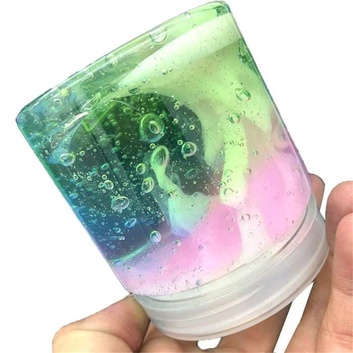 Multicolor CHAMSGEND красивый цвет смешивания облако слизь шпатлевка ароматизированные снятия стресса дети Хрустальная глина игрушка 4,23 - Цвет: Multicolor