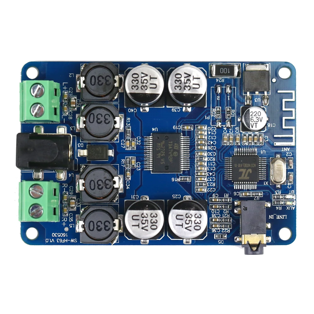 TDA7492P Bluetooth динамик усилитель доска 25 Вт* 2 для 4 Ом 6. 8. 16 Ом динамик с входом AUX