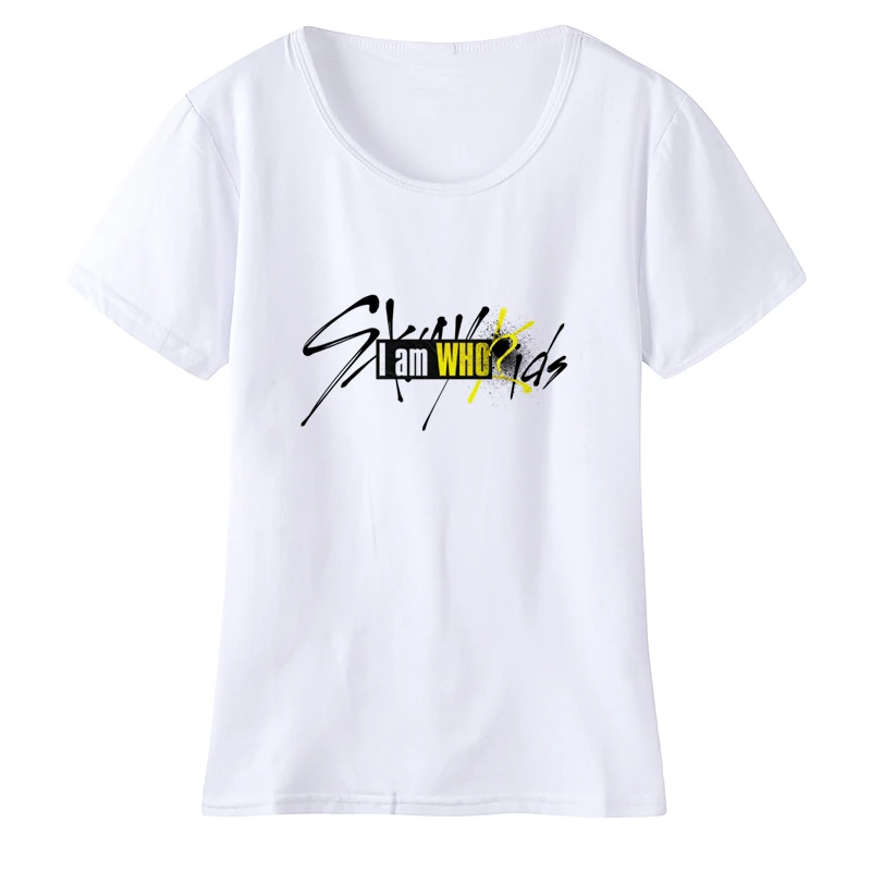 Бродячие Детские футболки K Pop Fandom бродячие дети женские корейские модные My Pace Am You Straykids|Футболки| |