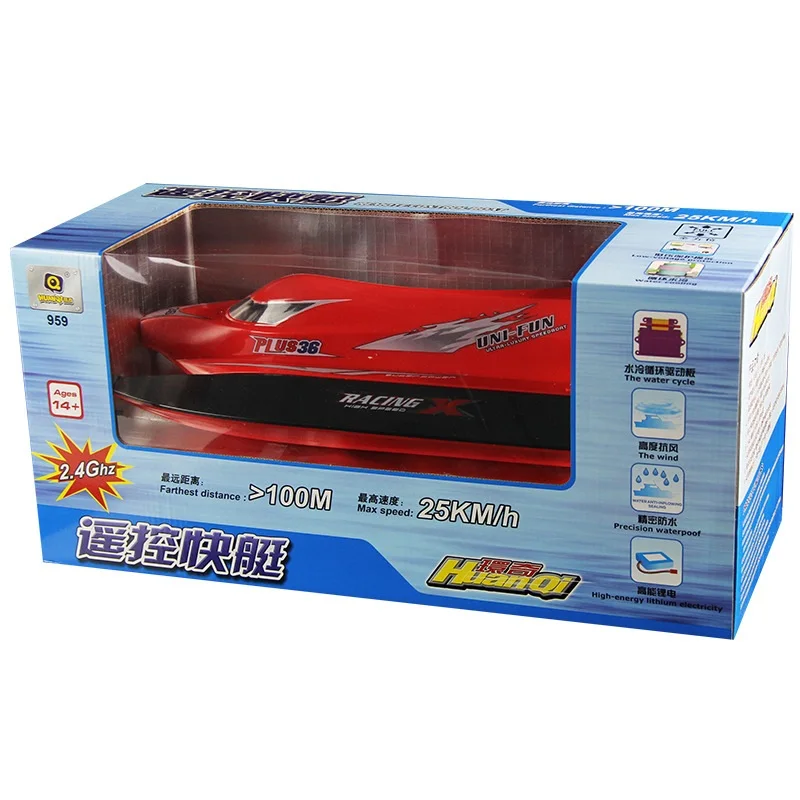 

High speed rc boat HQ959 2.4G rc boat speedboat electric remote control rc speed radio control racing boat rc toy for kids gifts
