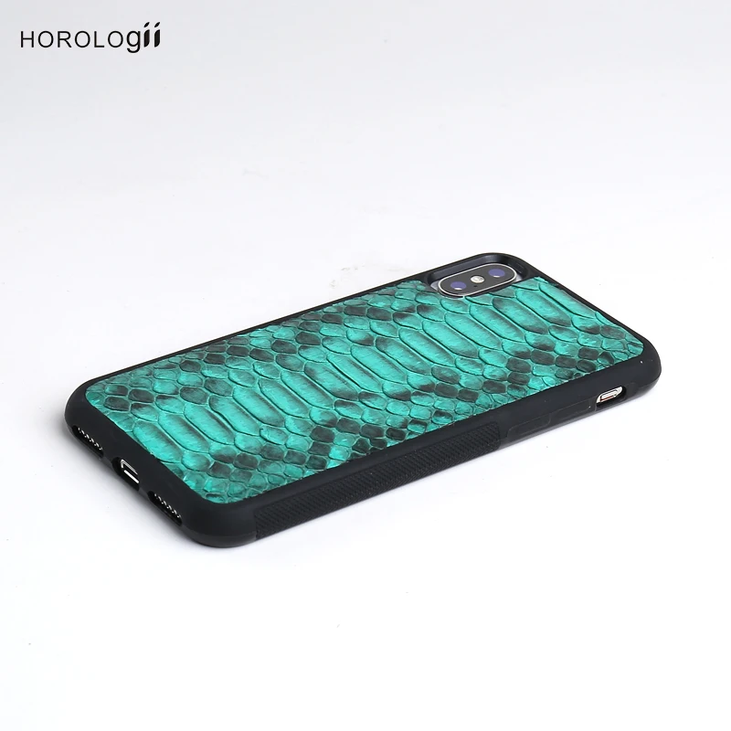 Horologii новый дизайн змеиная кожа для iphone 10 7 11 Pro Max роскошный мобильный телефон